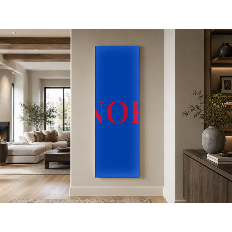Drapeau de la Norvège, monogramme de diamant de luxe - blanc, bleu, rouge, H 30 po x l 10 po