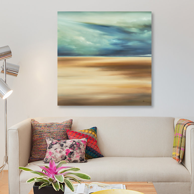 « scape 109 », impression sur toile, H 37 po x l 37 po x P 1,5 po, Pas de tapis, Toile tendue
