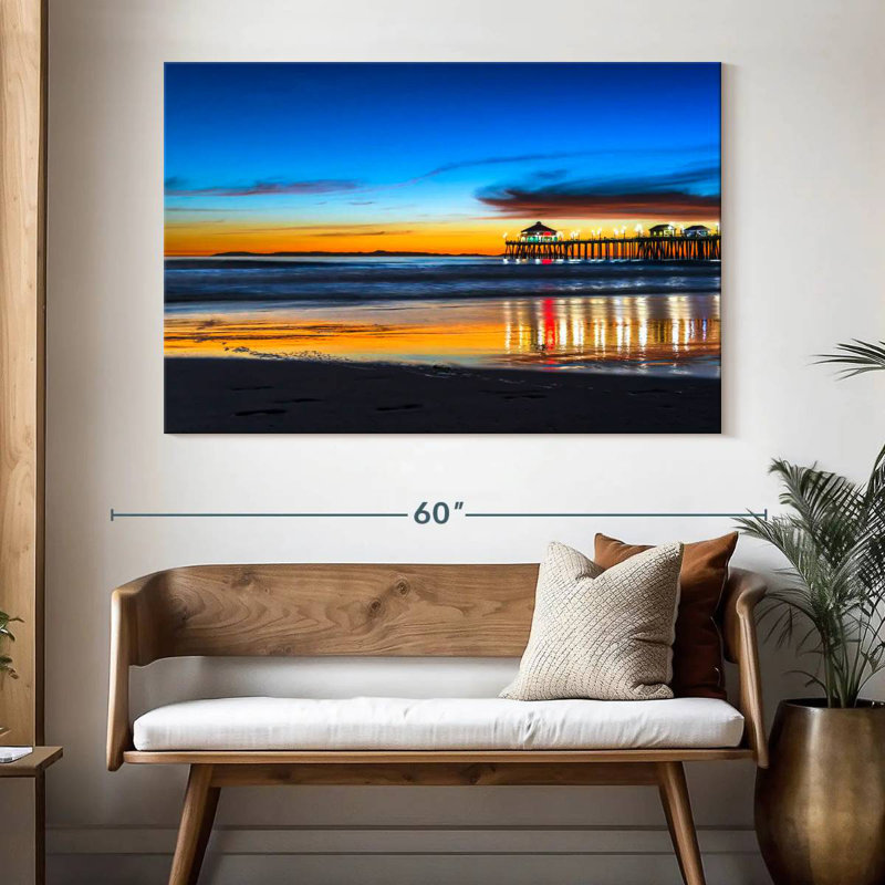 Nicci Scenic Huntington Beach Sunset, H 34 po x l 51 po