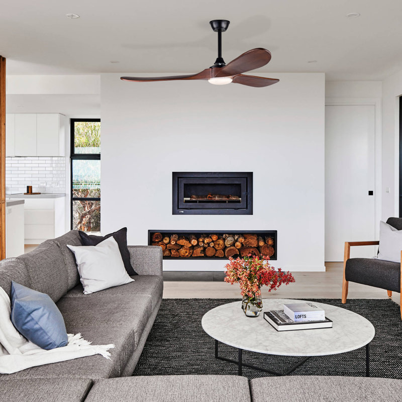 52'' Ceiling Fan With Remote Control And Light Kit Included