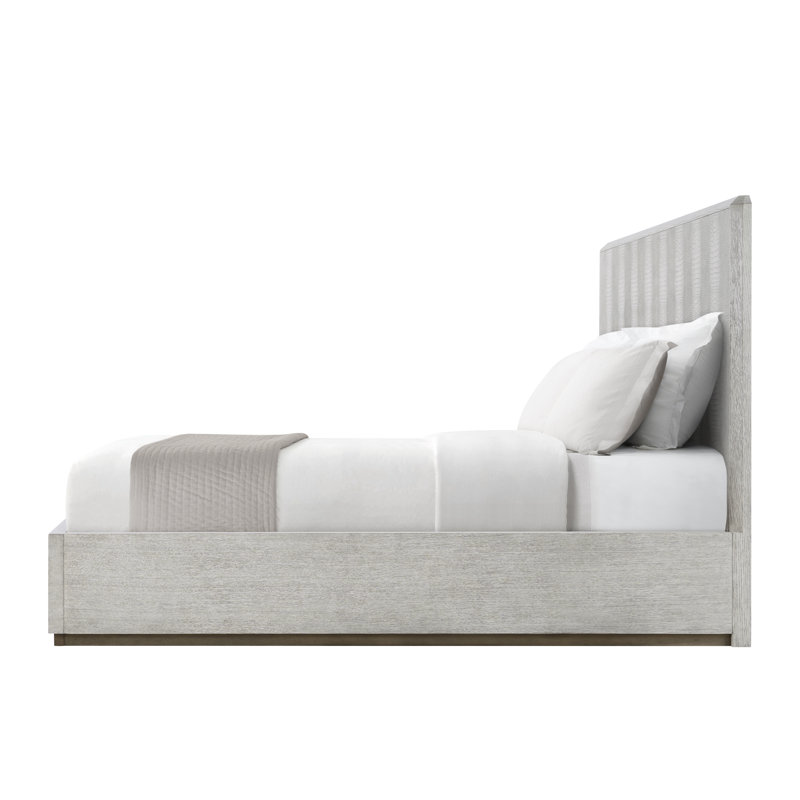 Spencer ST. James Leather Bed, Argento, King
