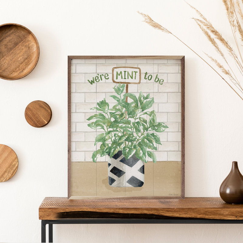 Herb Garden IV Mint par Beth Grove, H 30 po x l 24 po