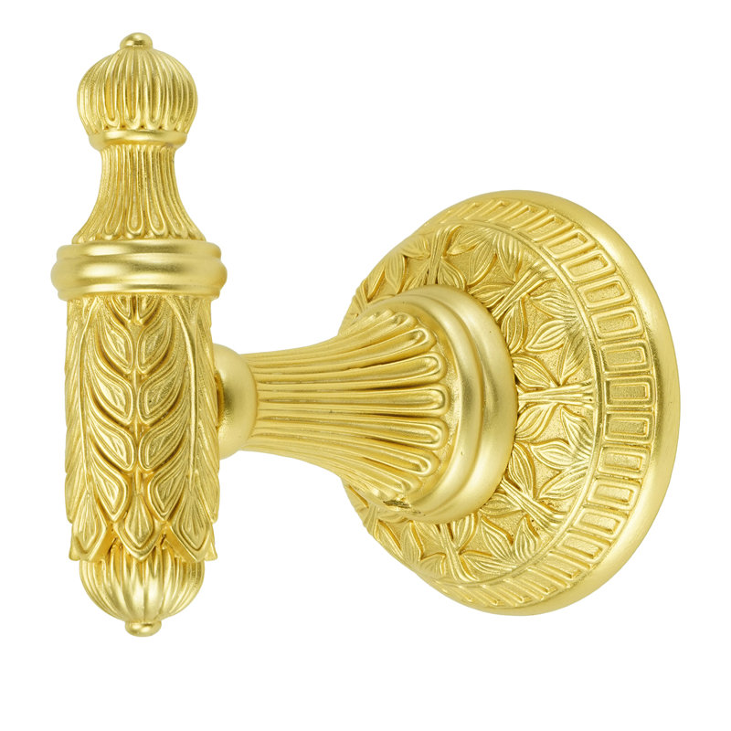 HAMPTON SMALL HOOK; SATIN GOLD FINISH, Gold