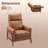 Mid-Century Modern Push-Back Recliner Chair, PU Leather Armchair-1189816473