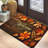 1Pc Welcome Autumn Leaves Doormat - Heavy-Duty Rubber Backing, Low-Pile Texture, Warm Brown/Orange/Black Fall Colors, Machine Washable Indoor/Outdoor Entry Mat For Front Door, Kitchen, Bathroom（20*31 Inches)-666324448