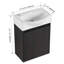 Ensemble de meuble-lavabo pour salle de bain 16 po avec petit meuble-lavabo moderne avec lavabo en céramique-622794413
