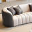 Grey Business-Style Three-Seater Reception Sofa