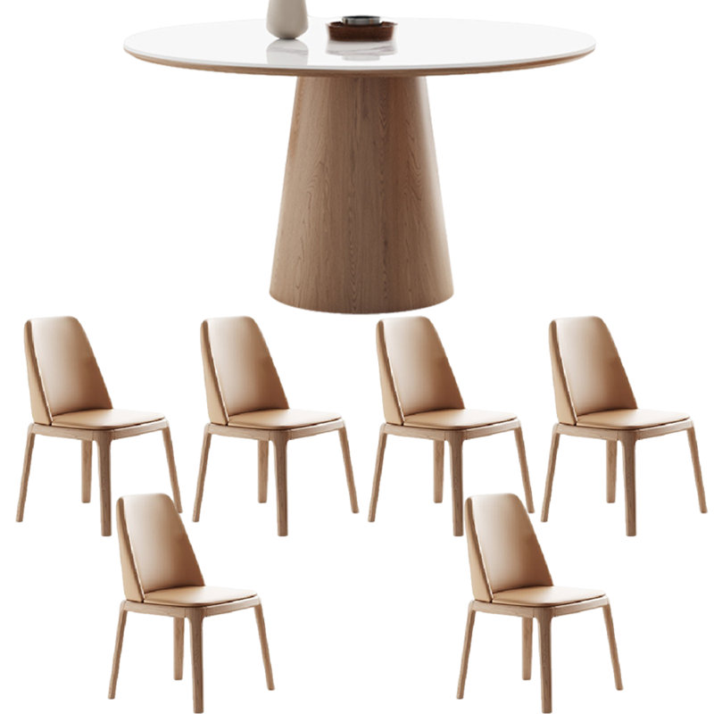 Ensemble de salle à manger Nordic, H 29,5 po x L 53,1 po x P 53,1 po, 7