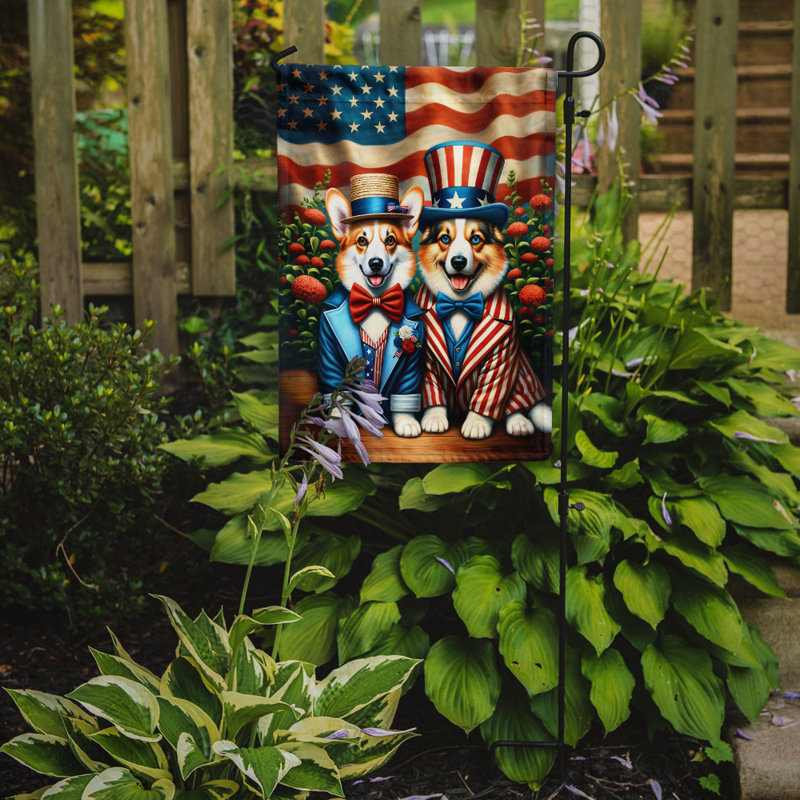 Drapeau All American Garden, Corgi blond