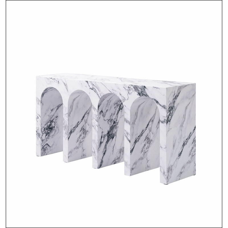Fritzy Engineered Stone Console Table