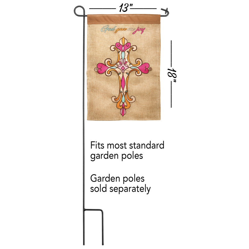 Drapeau de jardin en polyester/mélange de polyester à 2 côtés 18 x 13