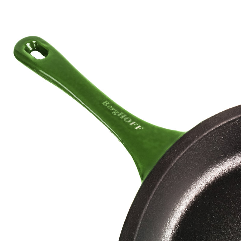 Ensemble de poêle en fonte, poêle à frire et cocotte 3 pte Berghoff Neo 4 pièces, Vert