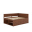 Lit de jour double avec tiroirs et tablettes-228222011