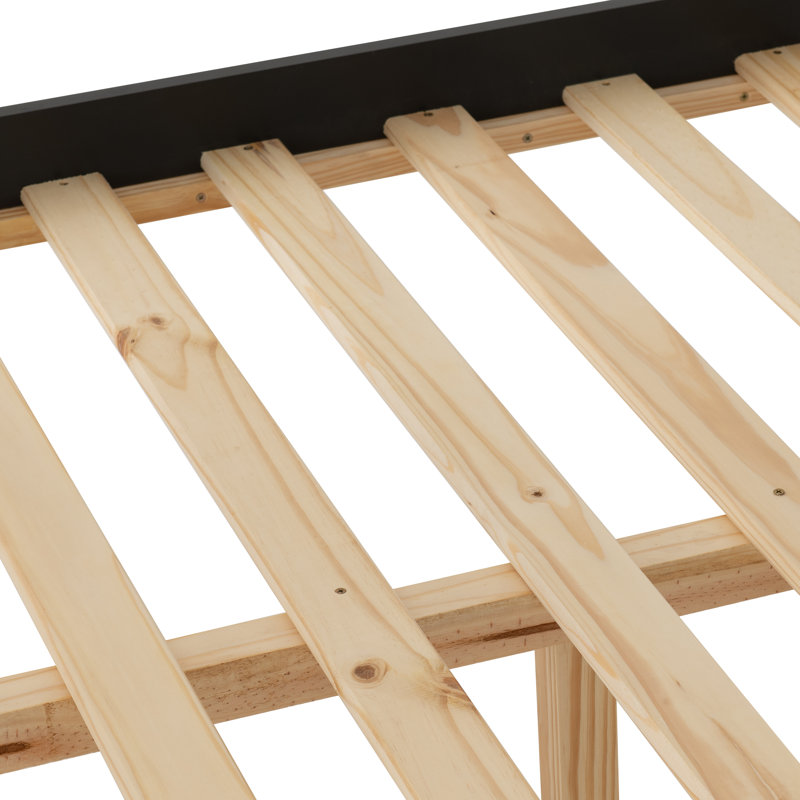 Ursina Bed Frame, Double (4'6), Grey