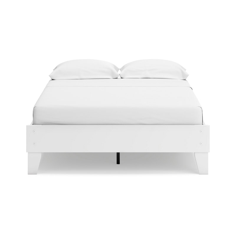 Alli Platform Bed, Modern Wood, Low Profile, Full, Honey Brown