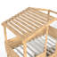 Lit mezzanine simple avec rangement, chambre d'enfant en bois aggloméré