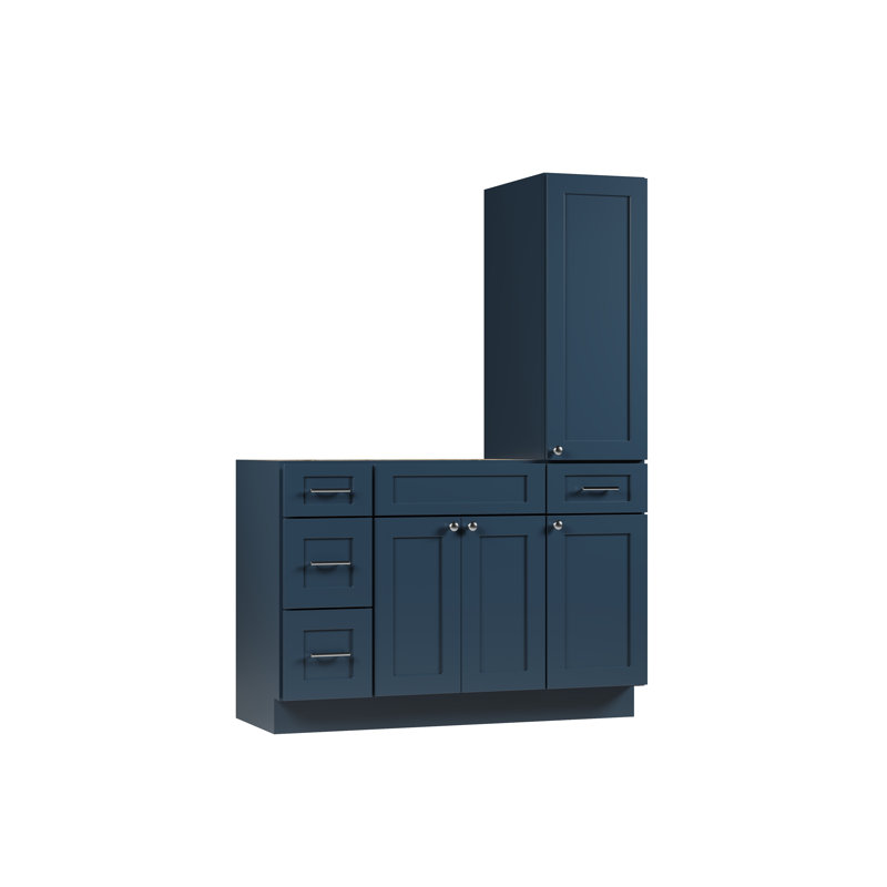 Ensemble de meuble-lavabo simple 51 po Disar, Bleu