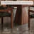 34.65"Brown Square Multifunctional Poker & Dining Table