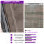 Ensemble de 2 chaises longues avec accoudoirs en toile de lin inclinable 62,32 po Purple Leaf-113236402