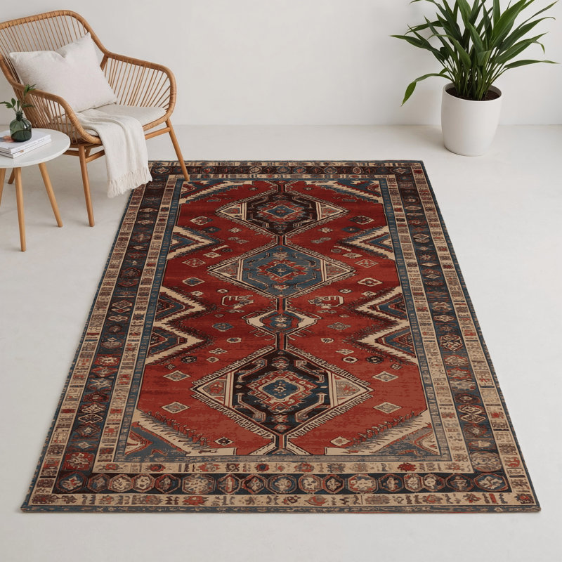 Turkish Black Indoor and Outdoor Area Rug, Rectangle 3' x 5'