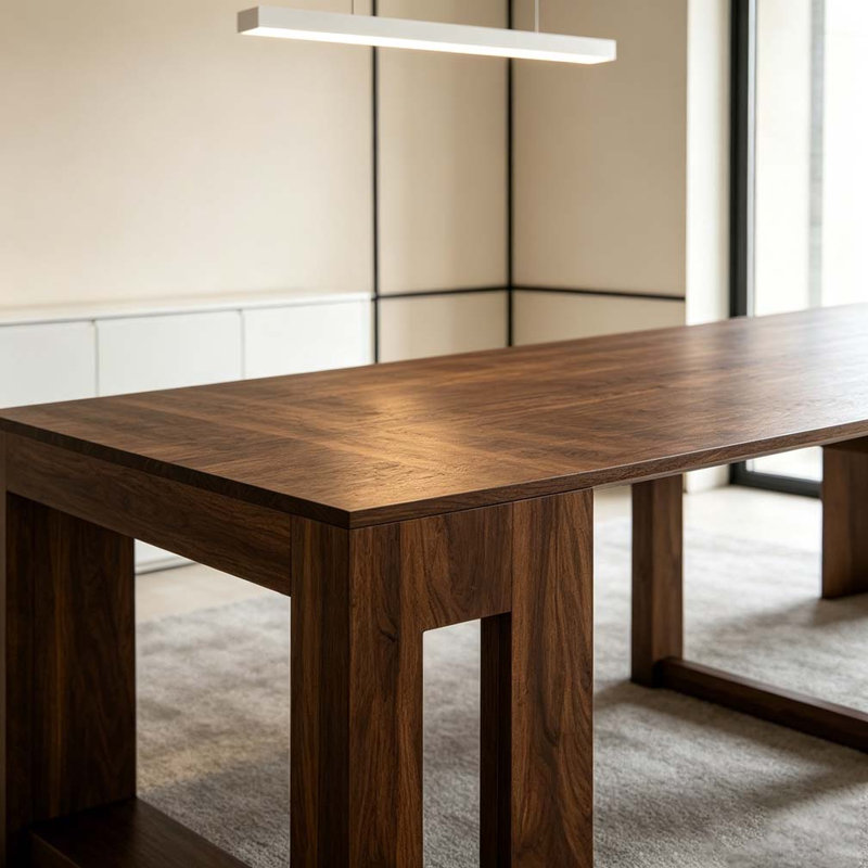 Table de salle à manger extensible pliable, console extensible en bois multifonctionnelle