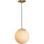 Luminaire suspendu moyen avec globe en verre opale-325111810
