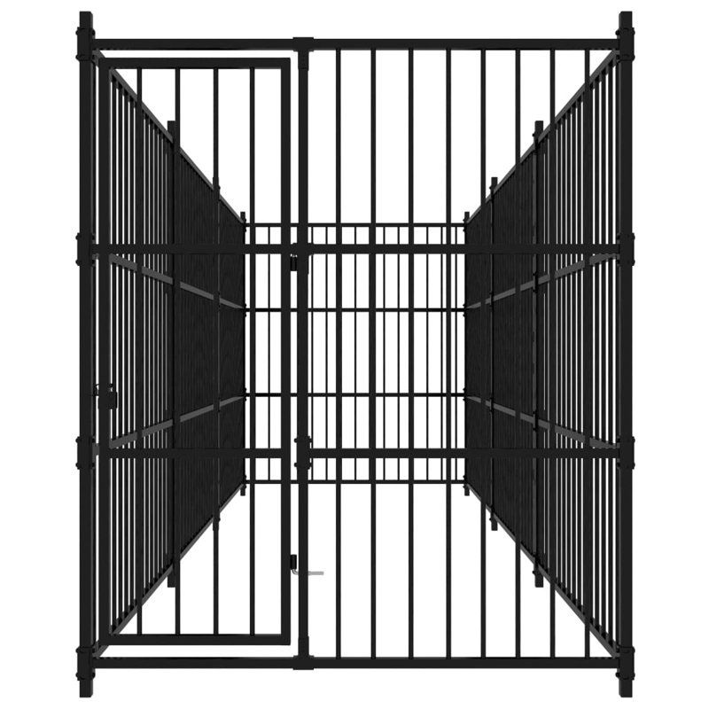 Newcastleton Steel Kennel With Door, 185cm H x 150cm W x 450cm D