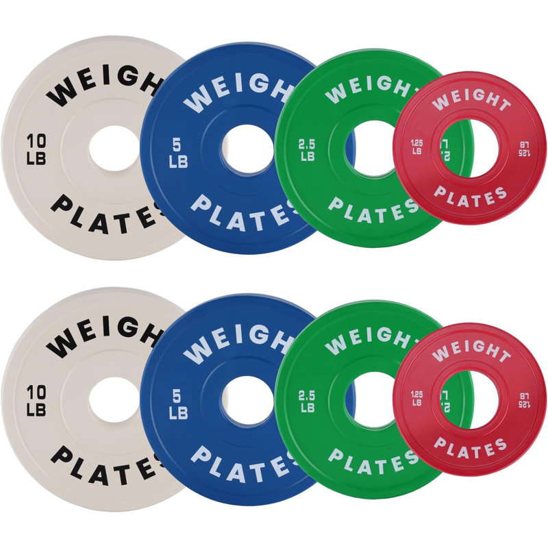 2PCS Olympic Fractional Plates, Rubber Change Plates for Strength Training, Home Gym