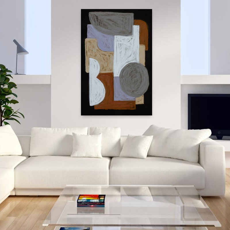 Art contemporain contemporain abstrait, H 48 po x l 32 po