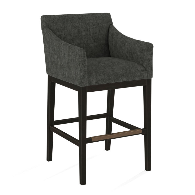 Upholstered Stool, 61614-35, Espresso