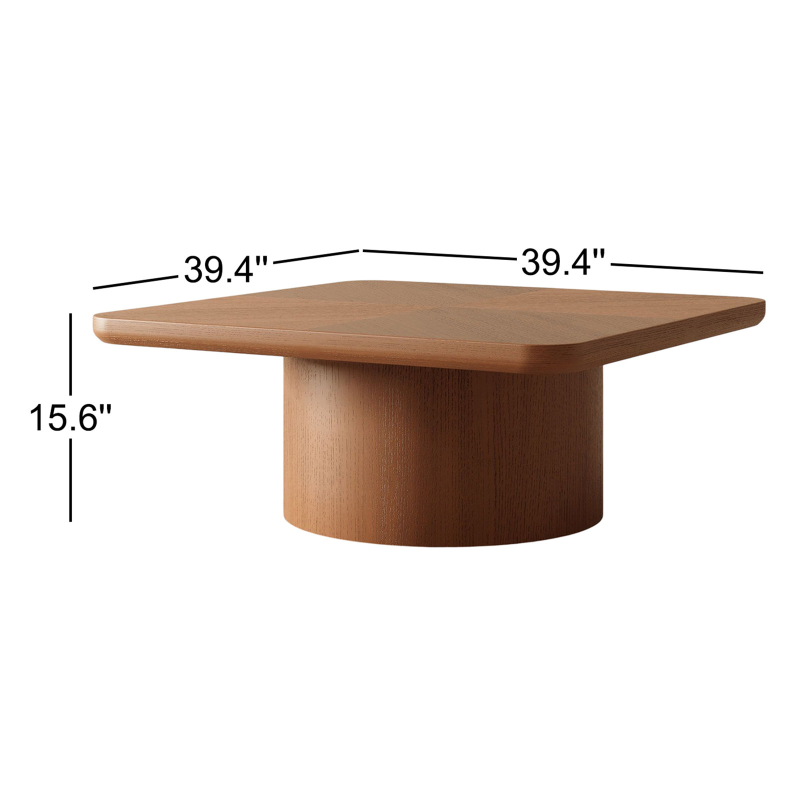 Belmore 39" Square Coffee Table