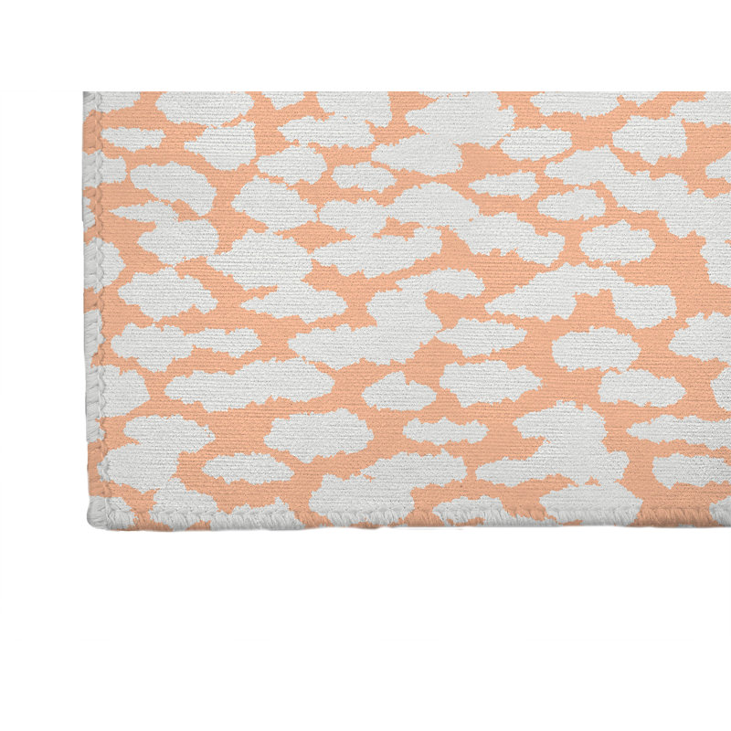 Animal Splat Activity Mat, Peach/Orange, Rectangle 4' x 6'