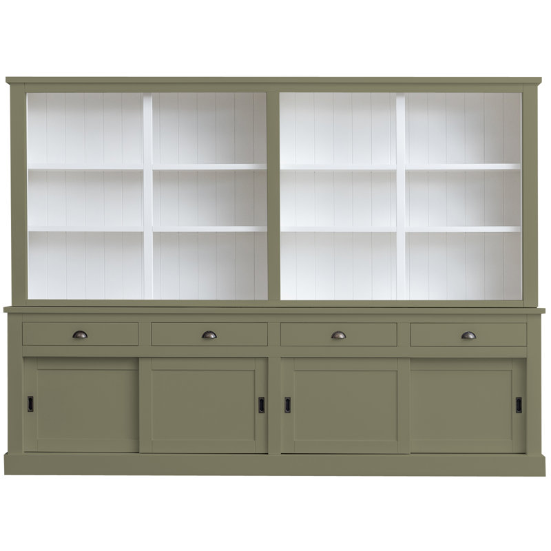 Byers Display Cabinet, Olive/Grey