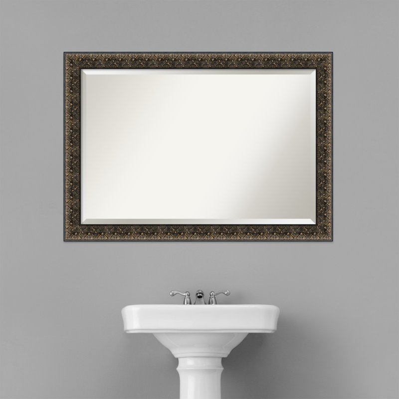 Eyre Wood Flat Wall Mirror, 28.62" H x 40.62" W