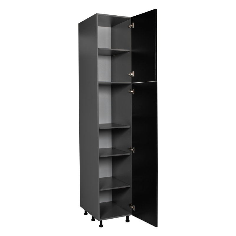 Armoire ouverte WALLKITCHENS en panneaux de particules, 45,7 cm (L) x 61 cm (P) x 228,2 cm (H), avec portes, finition mate.