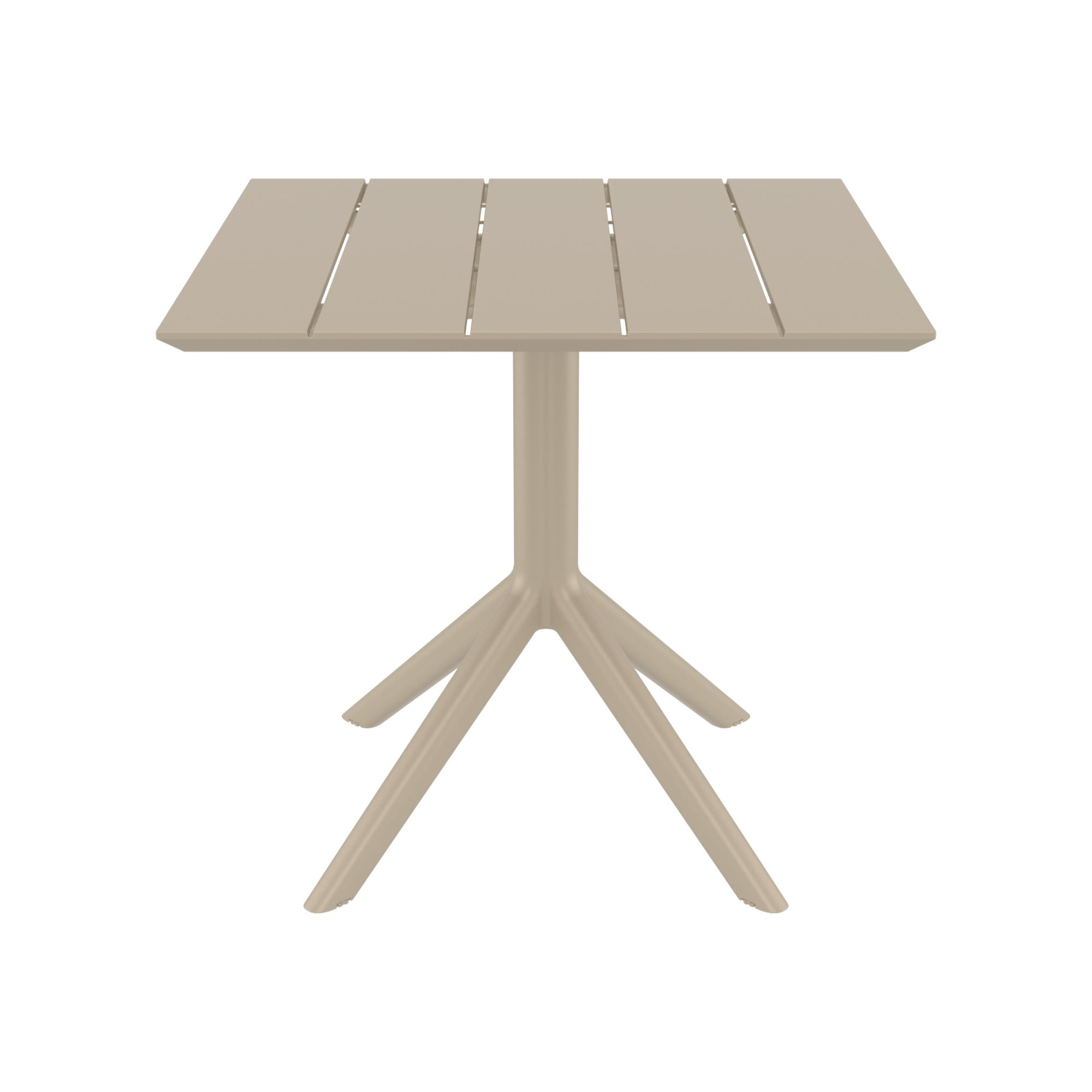 Paris Square Dining Table, Taupe, 29" H x 31.5" W x 31.5" D