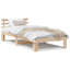 Bed Frame with Headboard Solid Pine Wood-2092905505-2092905528