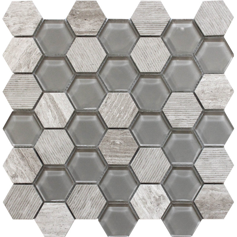 Apollo 12" x 12" Honeycomb Mosaic Wall & Floor Tile