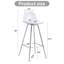 Chaises de bar modernes rembourrées de petite taille pour salle à manger, cuisine, terrasse et salon (ensemble de 2)-391271740