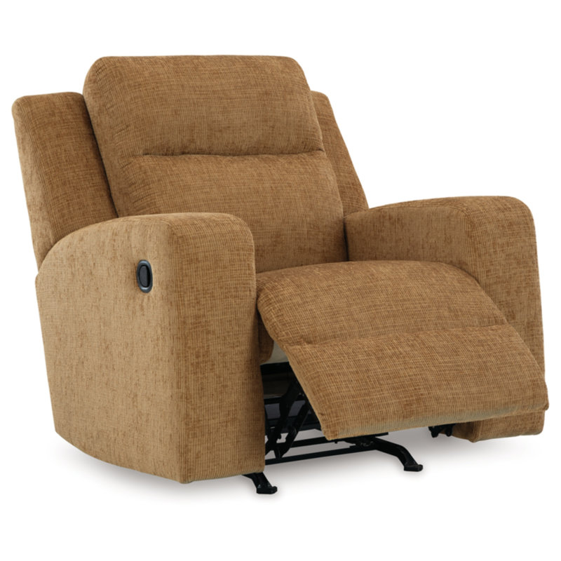Fauteuil inclinable Jhanae, Jaune