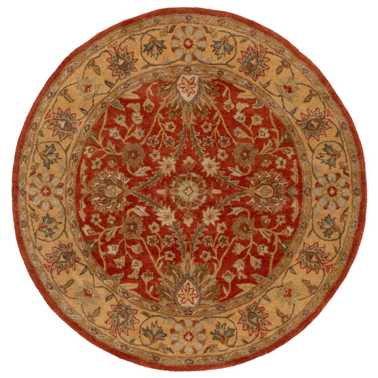 Dunbar Hand Tufted Wool/Cotton/Latex Oriental Rug in Gold/Rust