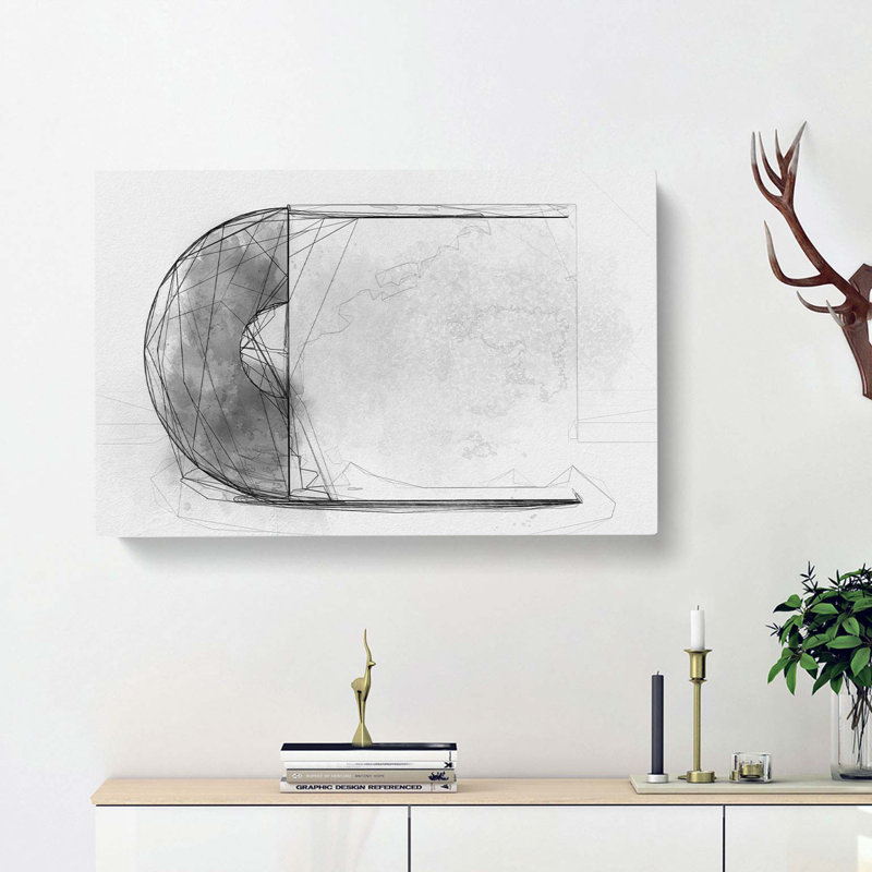 Vinyl Record In Abstract - Wrapped Canvas, 35cm H x 50cm W x 3cm D