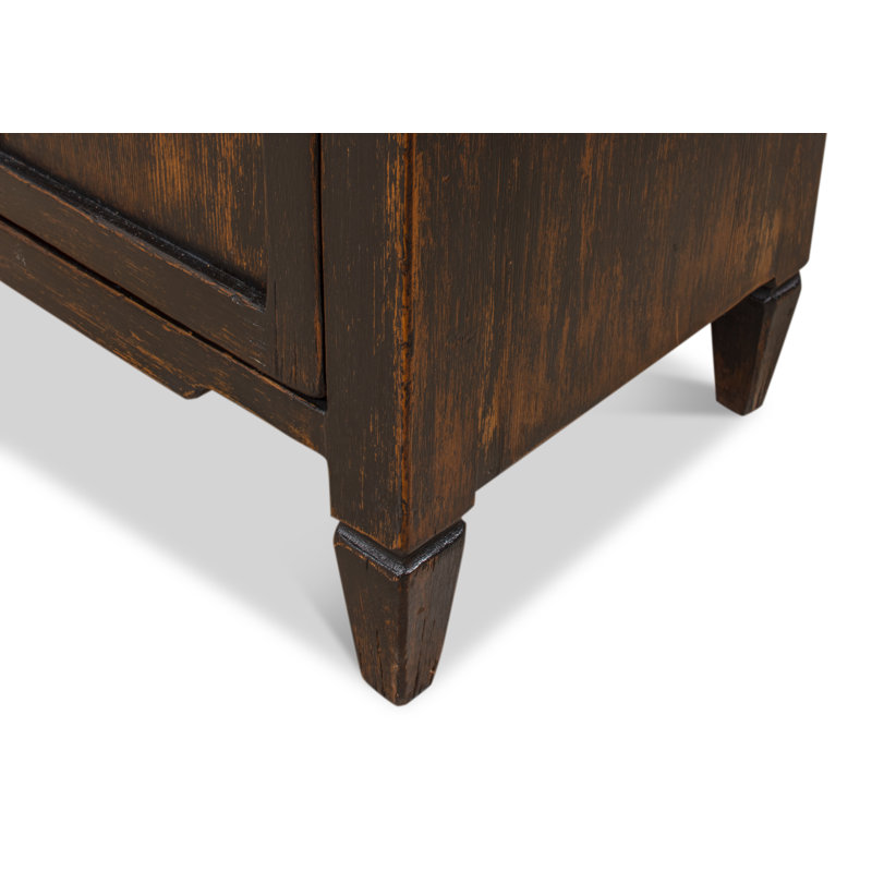 Madigan 64'' W Solid Wood Sideboard, Antique Black