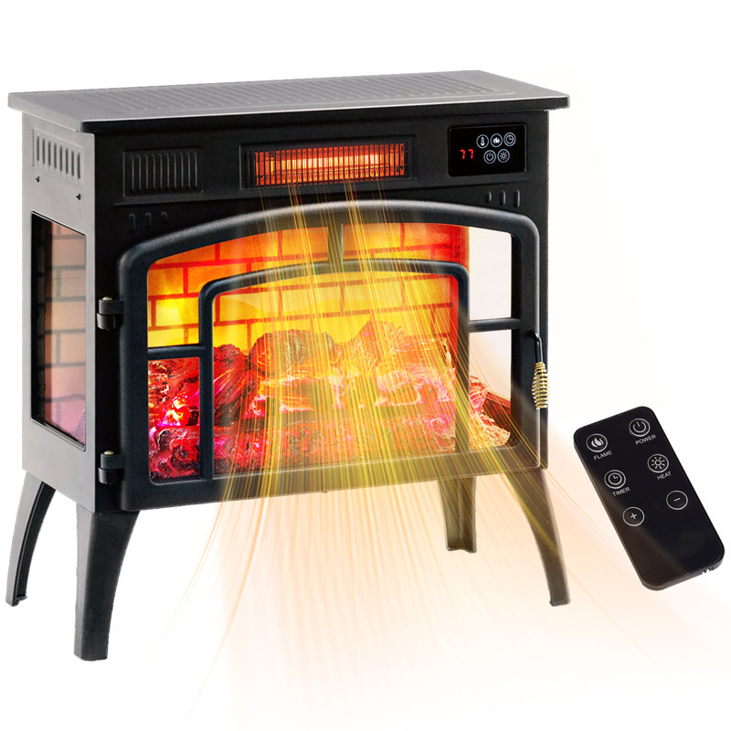 Chaufferette électrique infrarouge pour l'intérieur, 1500W, Noir, noir, noir, noir