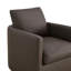 Bobbi Genuine Leather Swivel Armchair-125493123