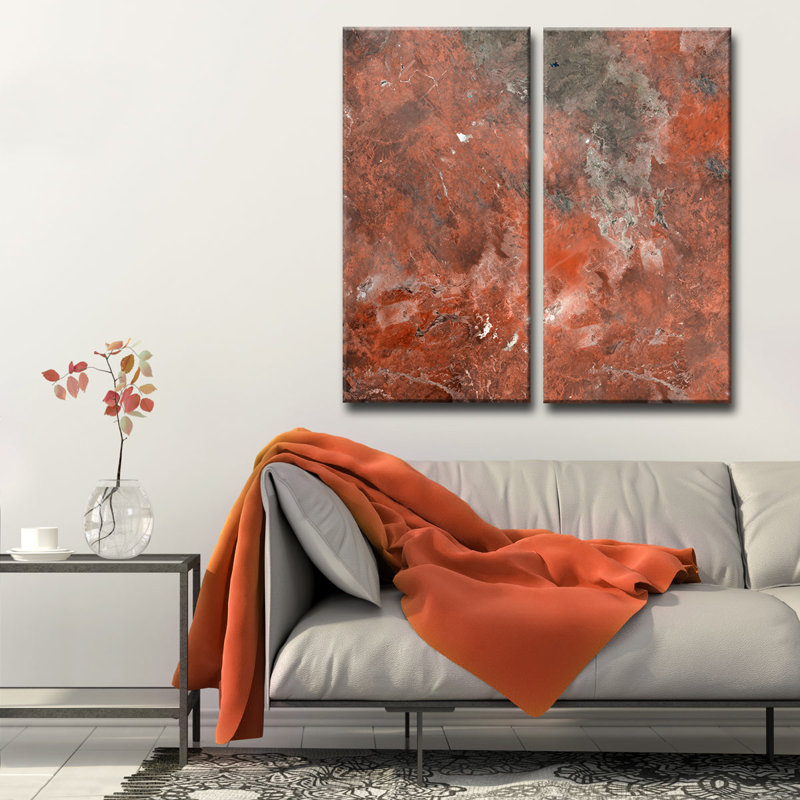 Abstract ABS X - Ensemble de 2 reproductions sur toiles tendues, H 24 po x l 12 po x P 1,5 po