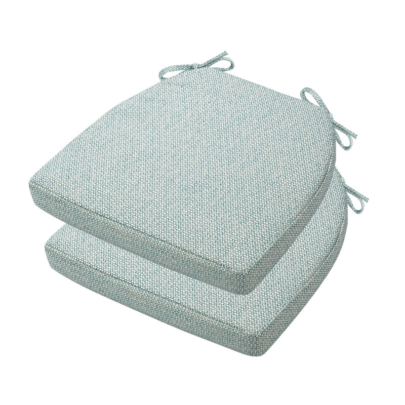 17-inch Depth Trapezoidal Cushion, Green Polypropylene/Olefin