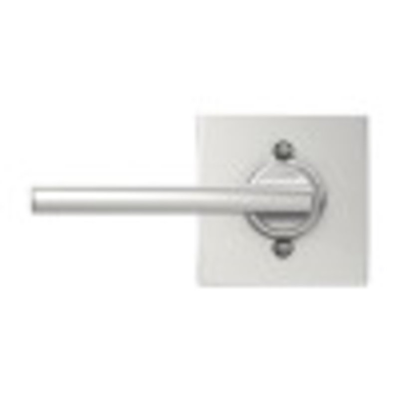 Latitude Lever with Collins Trim Non-Turning Lock, Bright Chrome