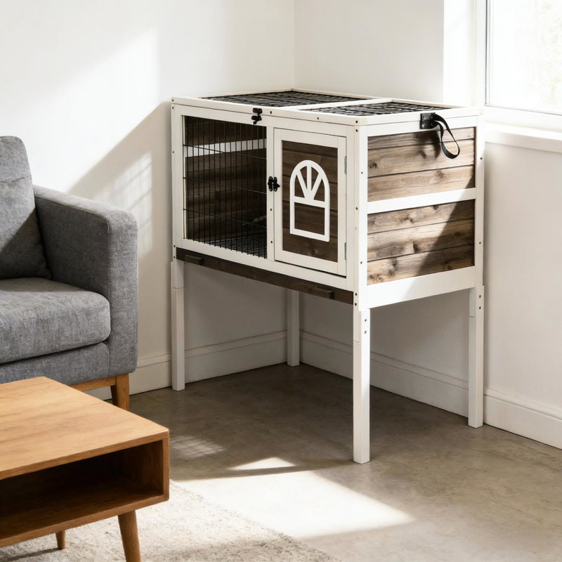 Spacious Pet House,Wood Rabbit Hutch