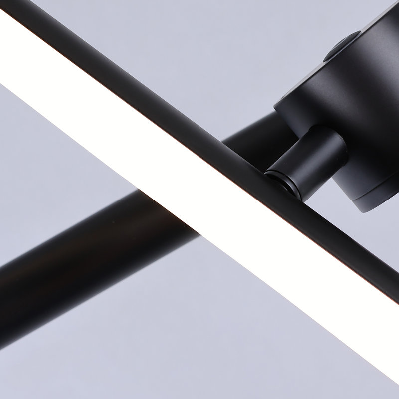 Jasai 168cm Black Novelty LED Dimmable Floor Lamp with Remote
